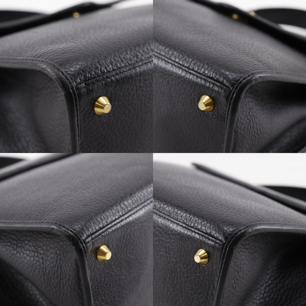 Christian Dior Handbag Calfskin black One handle CD logo Women Rovelle Bags
