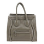 CELINE Tote Bag leather gray Luggage mini Women