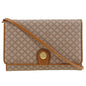 CELINE Shoulder Bag PVC, Leather beige 2-way clutch Macadam Old Celine Women