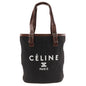 CELINE Tote Bag canvas black logo Women