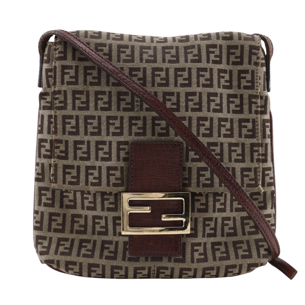 Fendi Zucchino Nylon Canvas Shoulder Bag Rovelle Bags