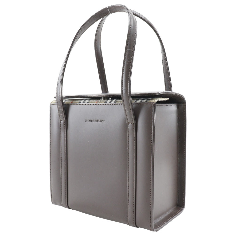 Burberry Box Nova Leather Handbag