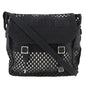 Christian Dior Shoulder Bag canvas black mesh Messenger Women Rovelle Bags