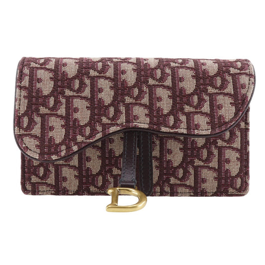 Christian Dior Waist bag canvas Bordeaux 2-way clutch Trotter saddle Women Rovelle Bags