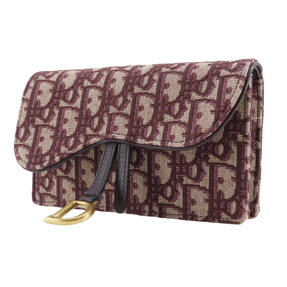 Christian Dior Waist bag canvas Bordeaux 2-way clutch Trotter saddle Women Rovelle Bags