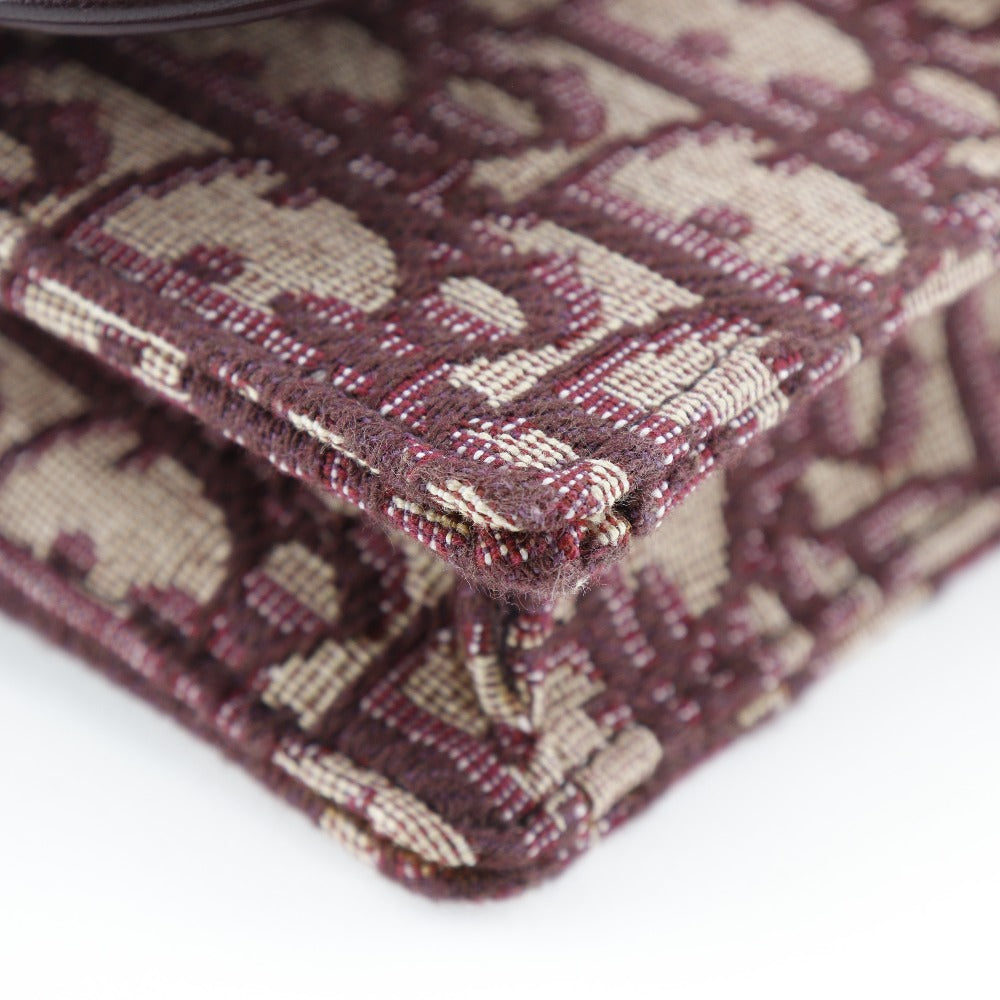 Christian Dior Waist bag canvas Bordeaux 2-way clutch Trotter saddle Women Rovelle Bags