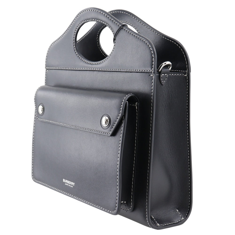 Burberry Leather Black Shoulder Bag Style 5