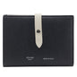 CELINE Bifold Wallet Calfskin Black / beige Medium strap Women