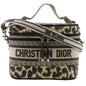 Christian Dior Handbag canvas beige Leopard 2WAYShoulder Vanity Women Rovelle Bags