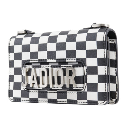 Christian Dior Shoulder Bag Calfskin Black / white 2-way clutch Jadior Women Rovelle Bags