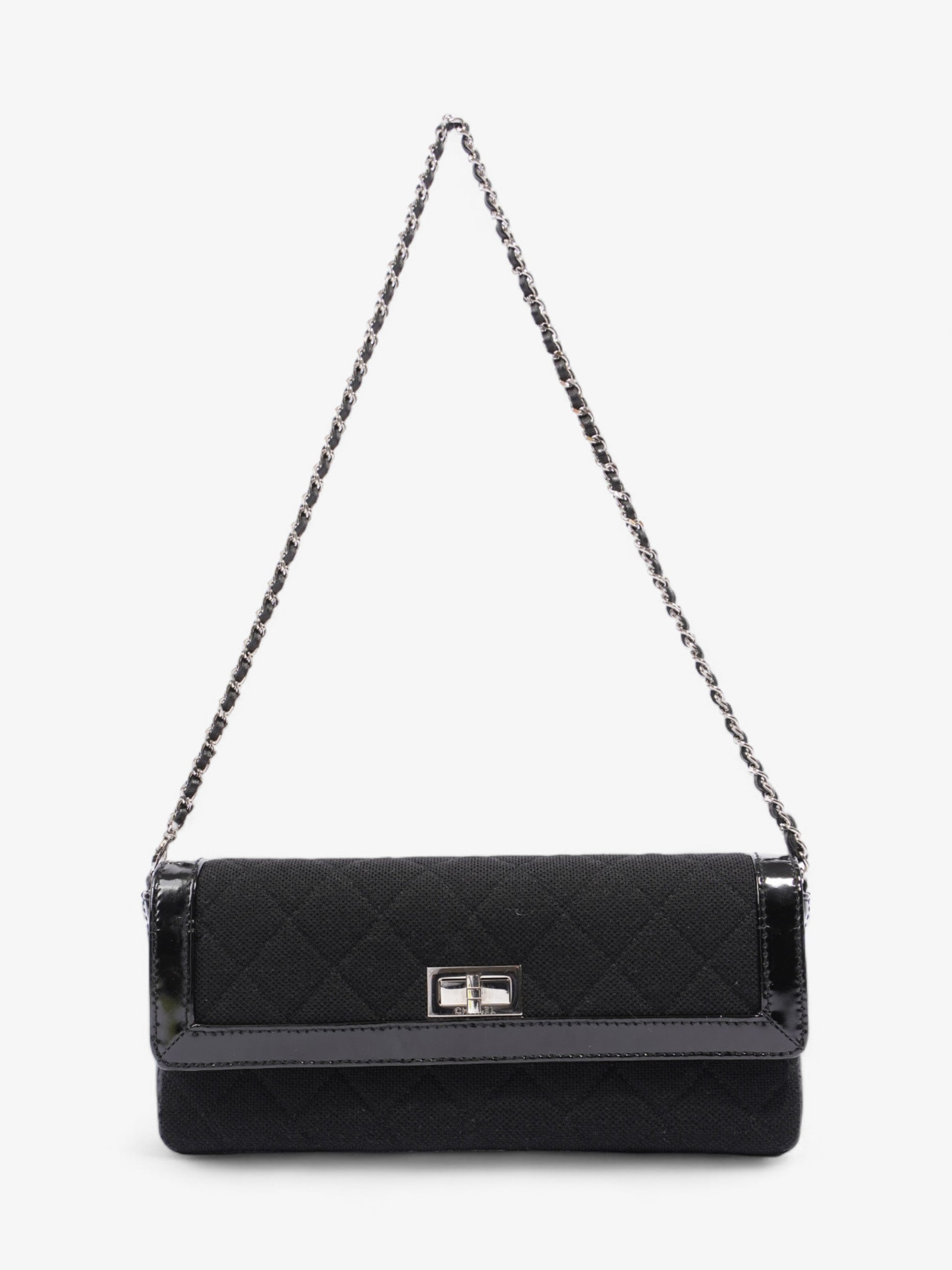 Chanel Mademoiselle East West Black Canvas Rovelle Bags