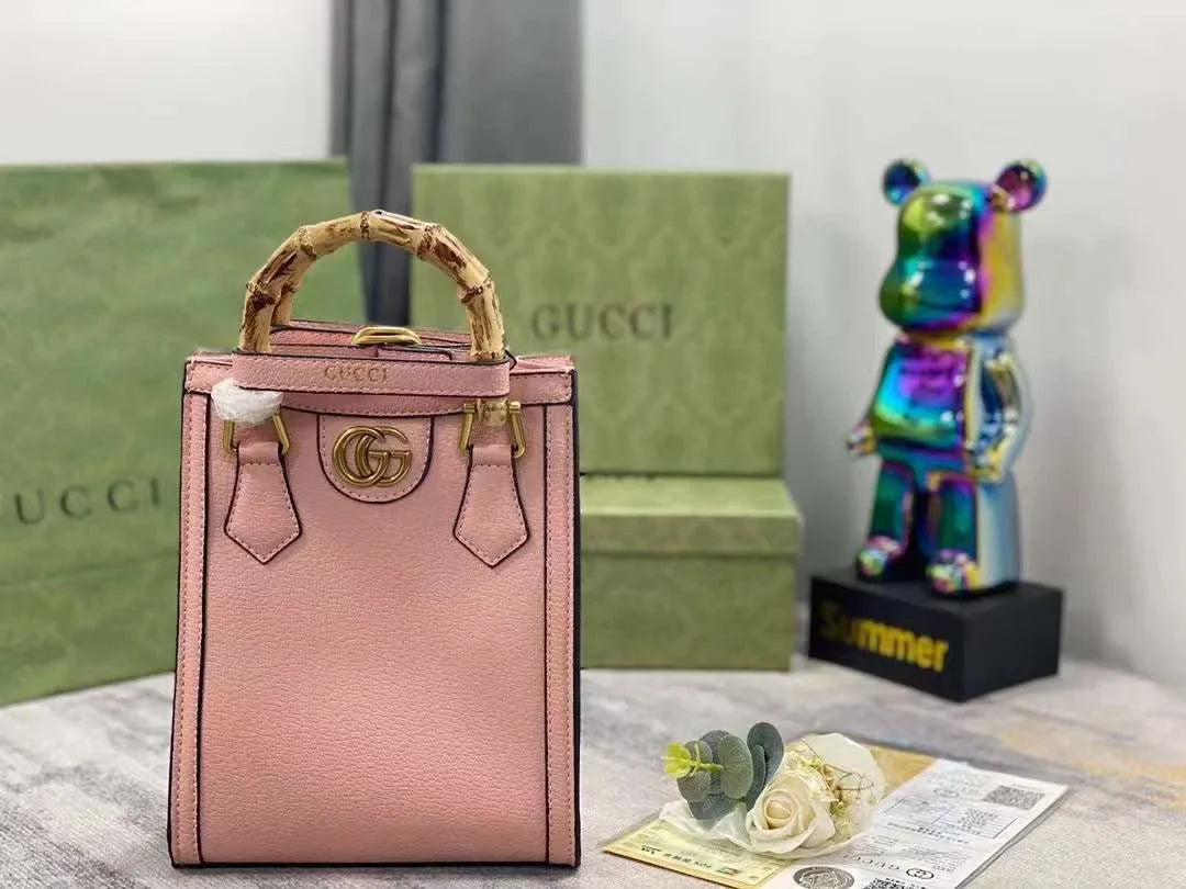 Gucci Diana Mini Leather Tote Bag