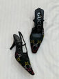 Gucci Squared Toe Leather Pumps