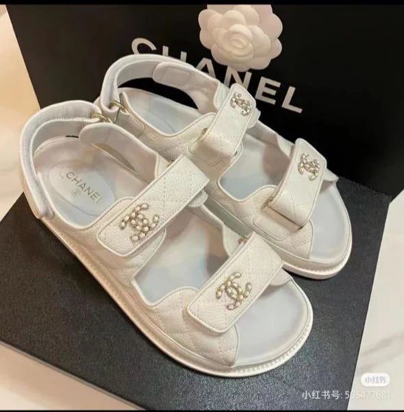 Chanel Casual Style CC logo Sandal