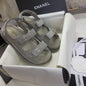 Chanel Dad Elegant Style Logo Sandals