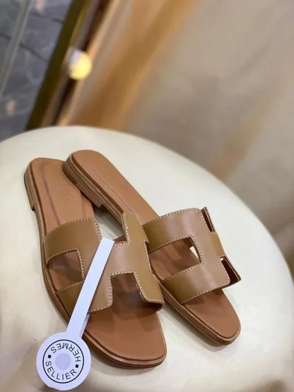 Designer Hermes Oran H Cut Sandals