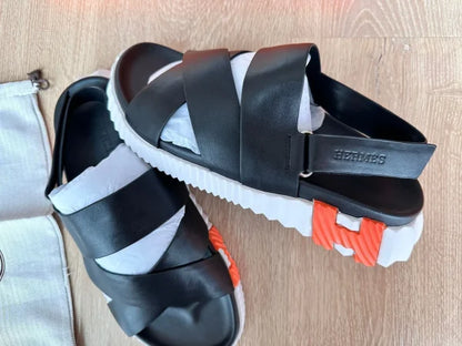 Hermes Leather Electric Sandals