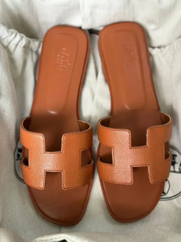 Designer Hermes Oran H Cut Sandals