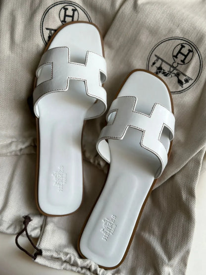Designer Hermes Oran H Cut Sandals