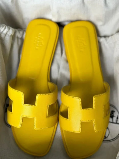 Designer Hermes Oran H Cut Sandals