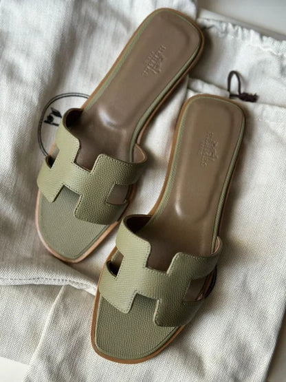 Designer Hermes Oran H Cut Sandals