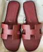 Designer Hermes Oran H Cut Sandals