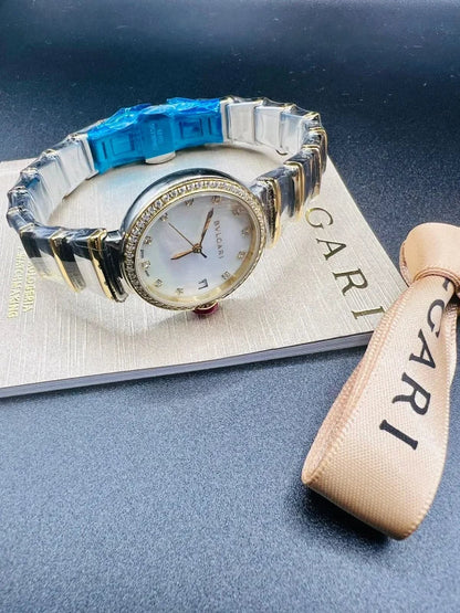 Latest BVLGARI Collection Two Tone Color Women鈥檚 Wrist Watch