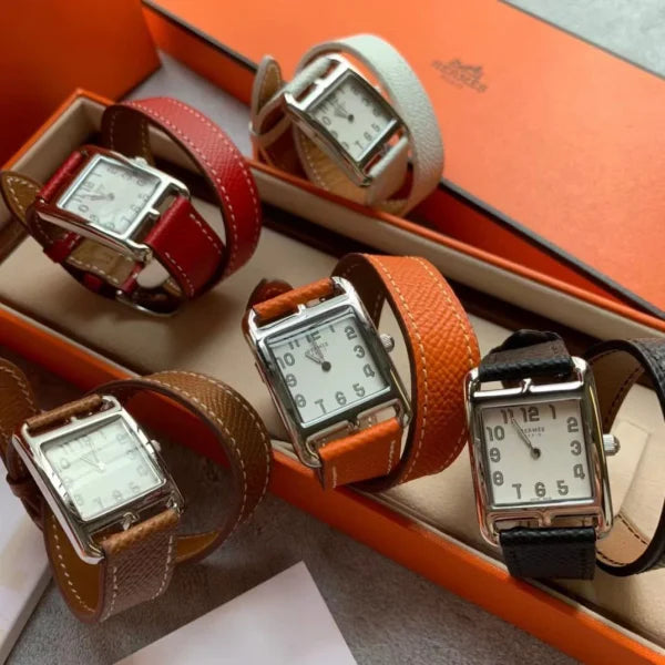 Hermes Heure H Mother-Of-Pearl Diamond Dial Stainless Steel Women鈥檚 Watch