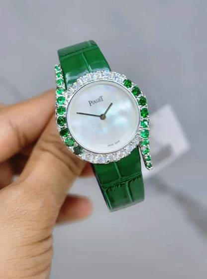 Piaget Limelight Gala Watch In White Gold Set With 20 Cut Diamonds