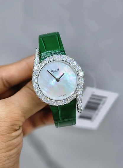 Piaget Limelight Gala Watch In White Gold Set With 20 Cut Diamonds