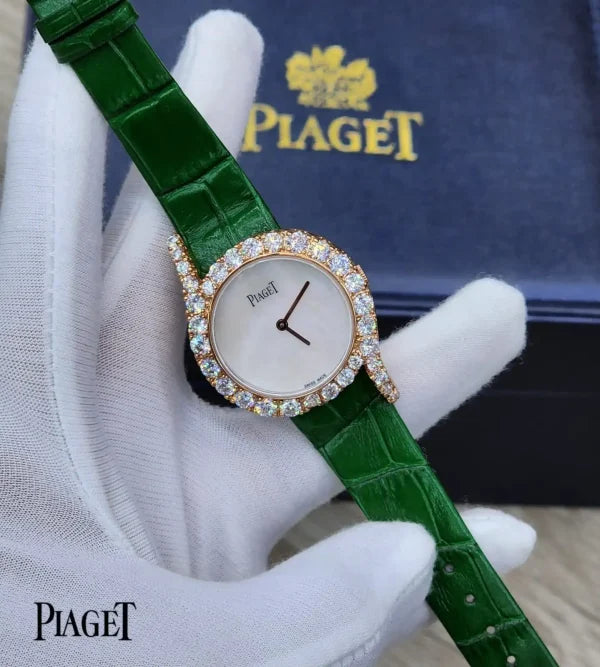 Piaget Limelight Gala Watch In White Gold Set With 20 Cut Diamonds