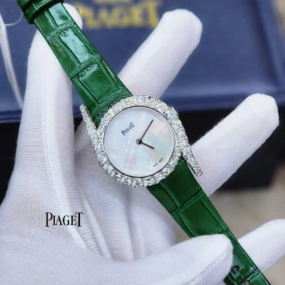 Piaget Limelight Gala Watch In White Gold Set With 20 Cut Diamonds