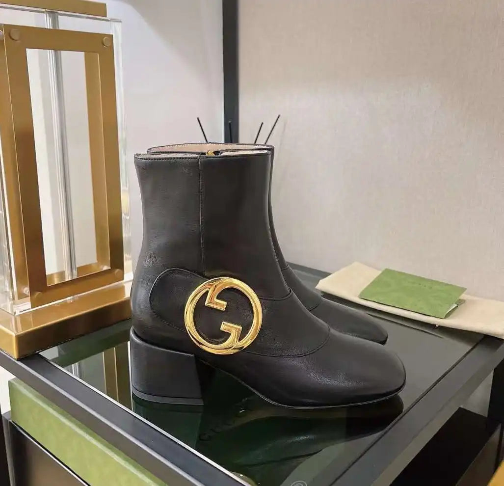 Gucci Blondie Logo Ankle Boot