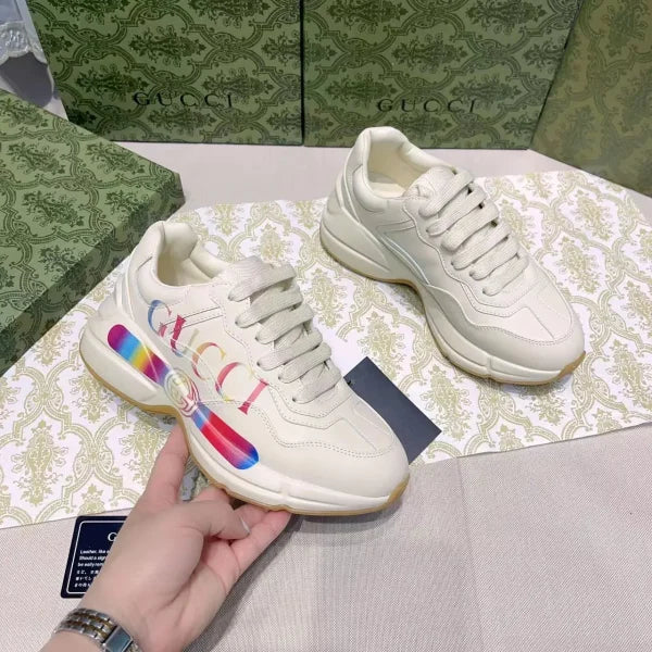 Gucci Rhyton Logo Leather Sneaker