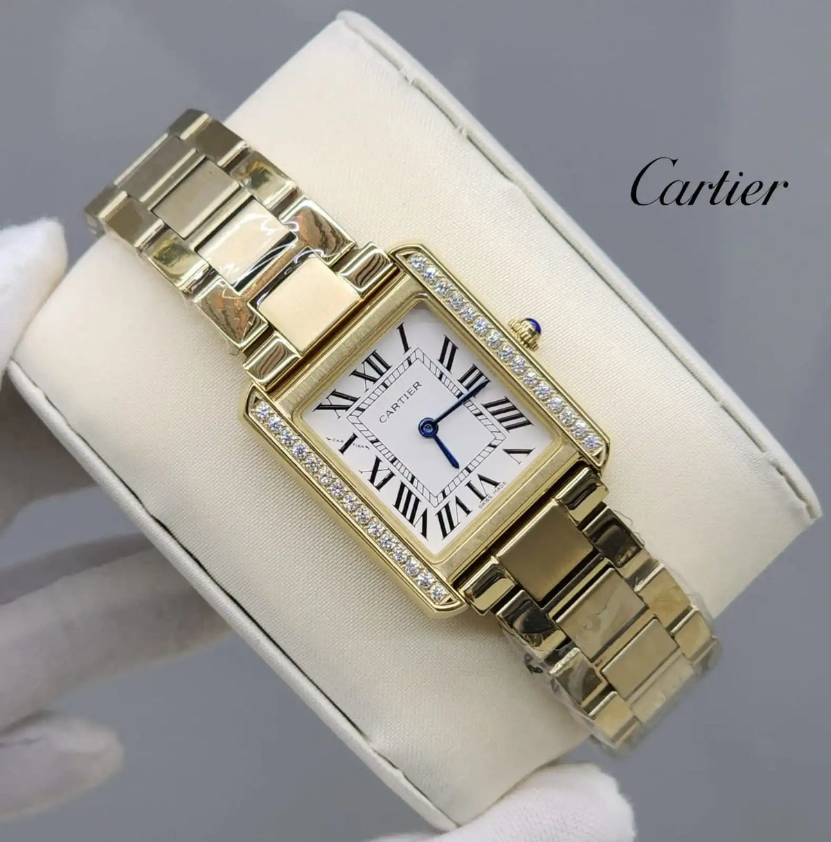 Cartier Tank Anglaise Quartz Rose Gold Watch