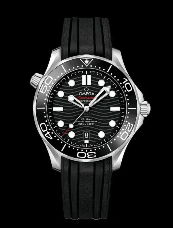 Omega Black Yellow Gold And Stainless Steel Seamaster Chronometer Men鈥檚 Watch
