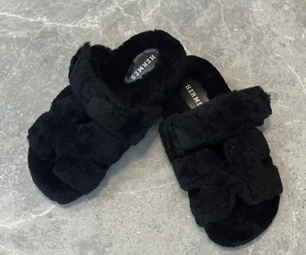 Hermes Woolskin Chypre Fur Sandal