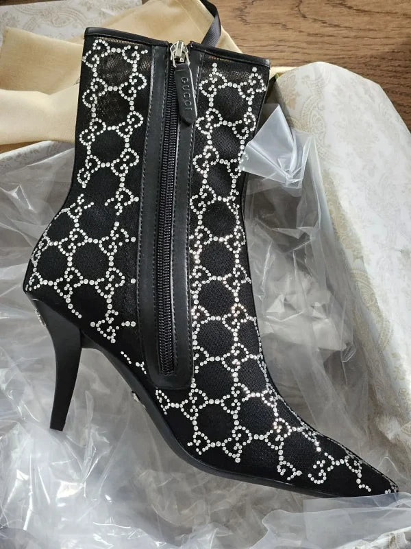 Gucci Women鈥檚 GG Mid-Heel Boot
