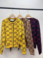 Gucci GG Boucl茅 Jacquard Cardigan