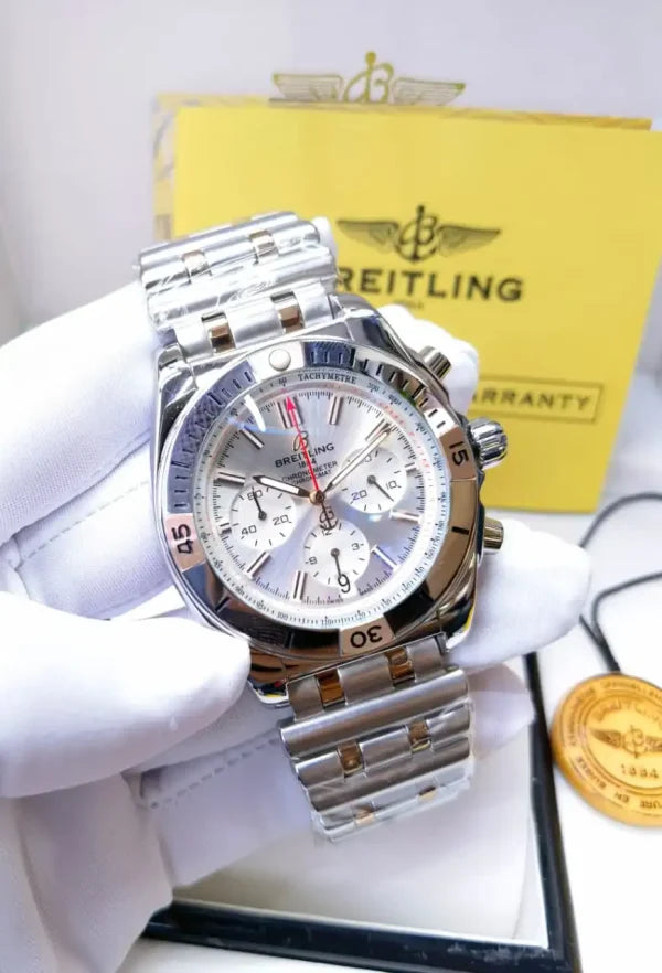Round Breitling Chronomat Mens Watch