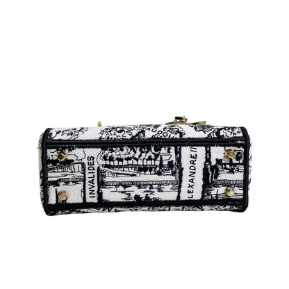 Dior Lady Dior Lou Mini Canvas Handbag Rovelle Bags