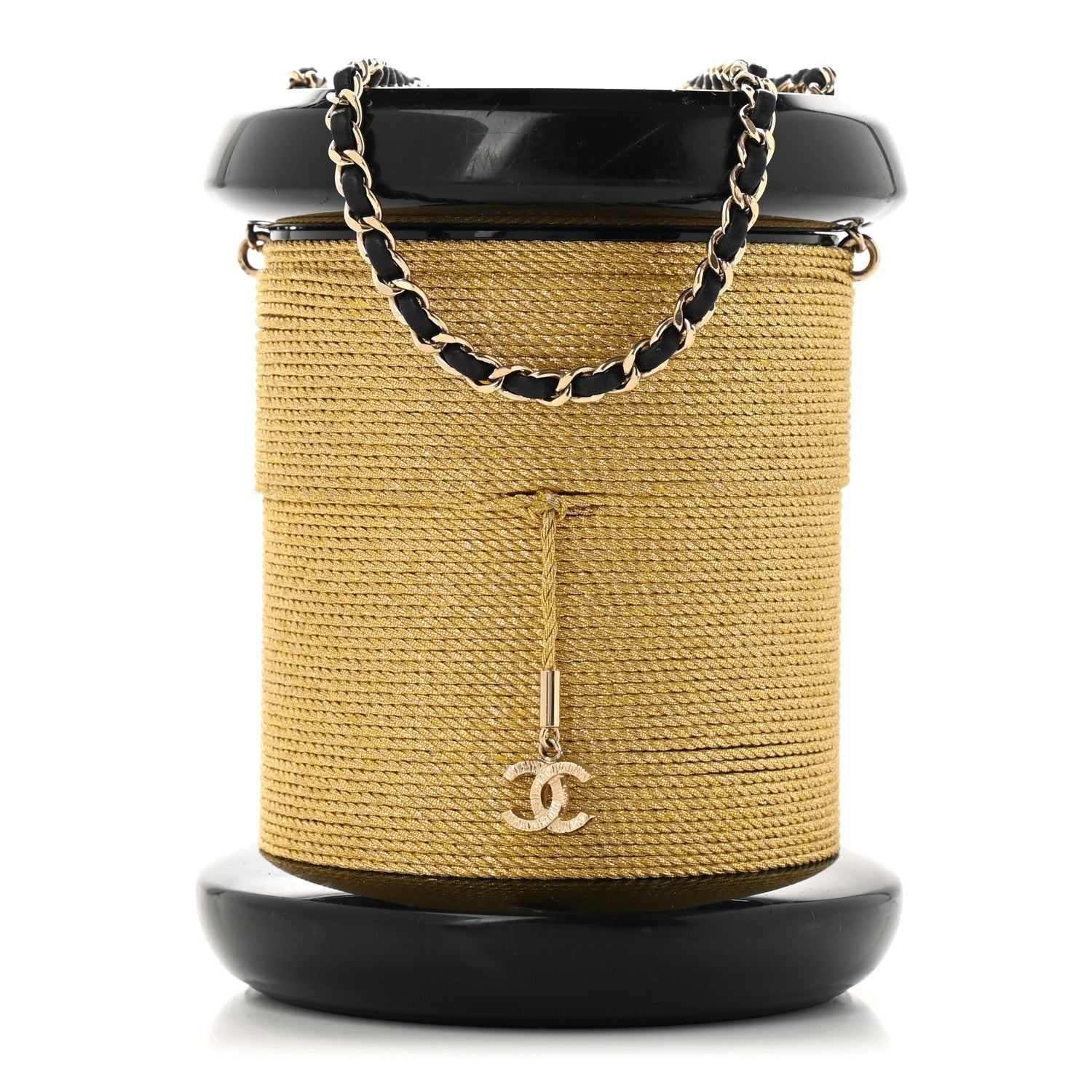 Chanel Luxury Leather Black Clutch Black Rovelle Bags