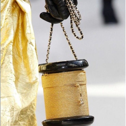 Chanel Luxury Leather Black Clutch Black Rovelle Bags