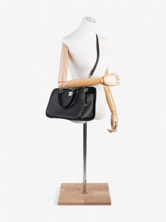 Chanel Shopping Tote Black Caviar Leather Rovelle Bags