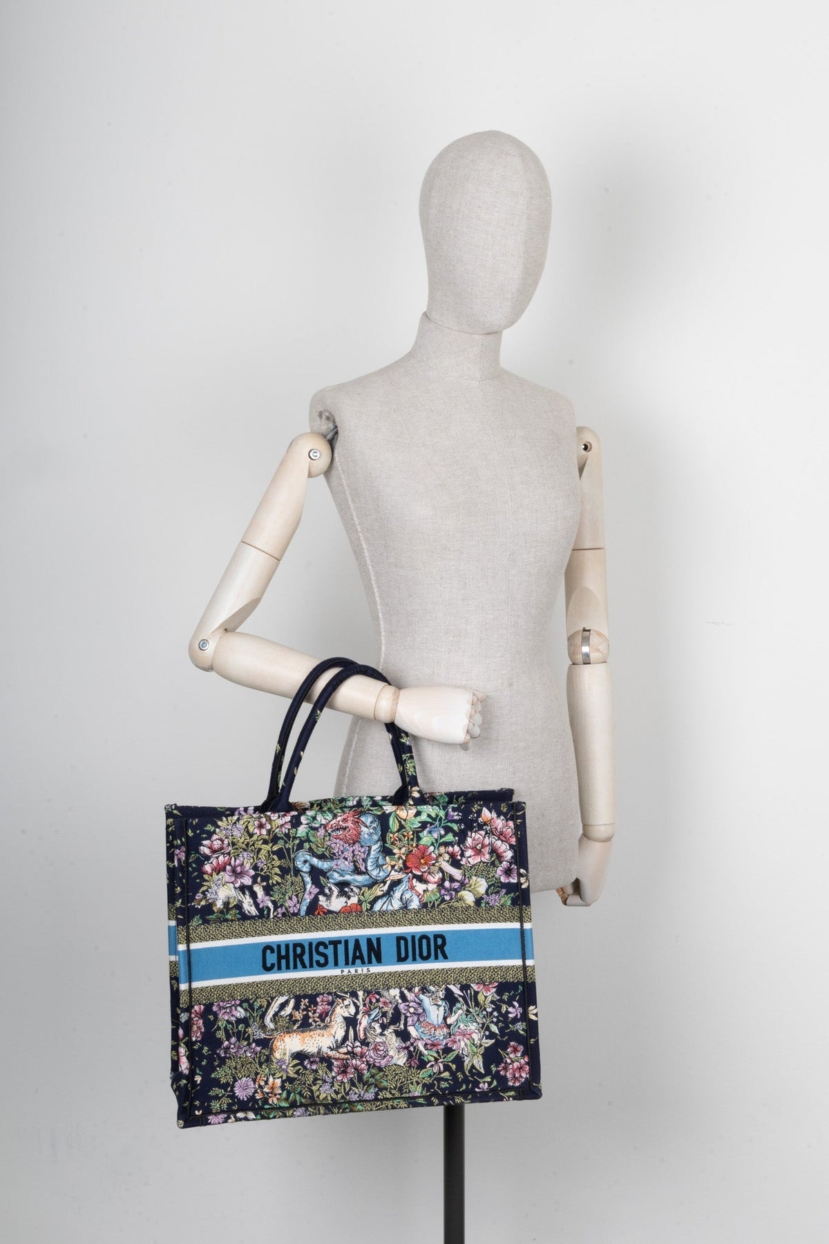 Christian Dior Large Dioriviera Book Tote Blue Rovelle Bags