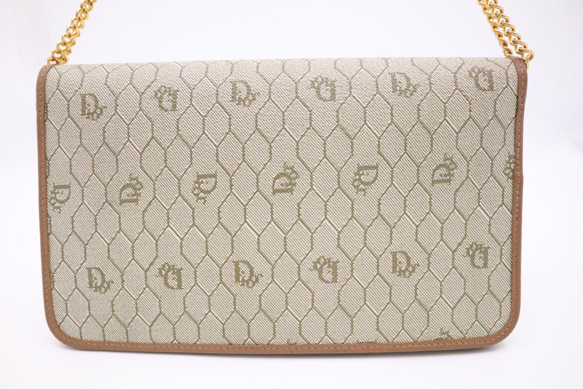 Dior Shoulder Bag in Beige Honeycomb Canvas Rovelle Bags