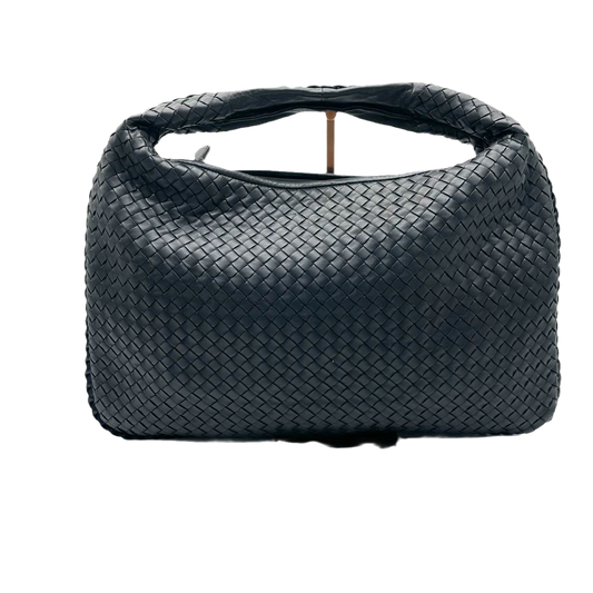 Bottega Veneta Intrecciato Hobo Bag Medium Black Lambskin leather