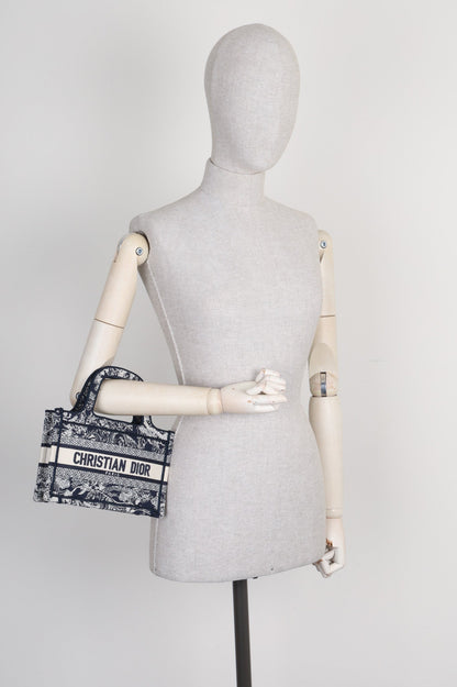 Dior Book Tote Mini Canvas Tote Bag Rovelle Bags