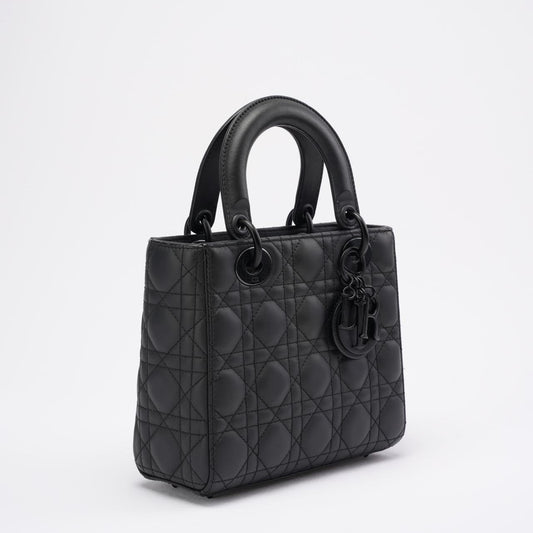 Christian Dior Matte Black Small Lady Dior Bag 2020 Rovelle Bags