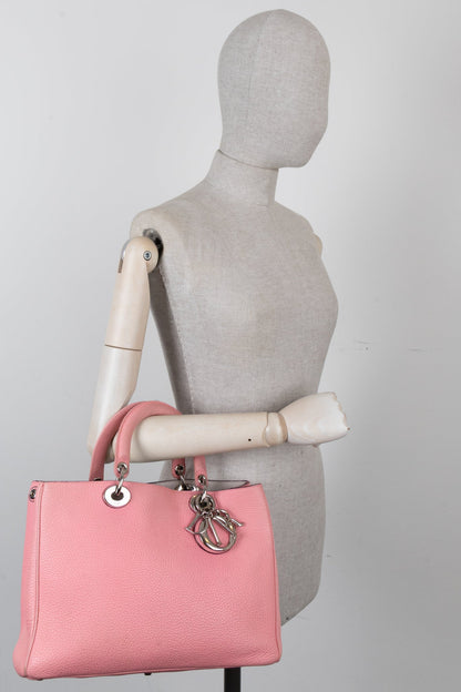 Christian Dior Diorissimo Tote Leather Pink Rovelle Bags